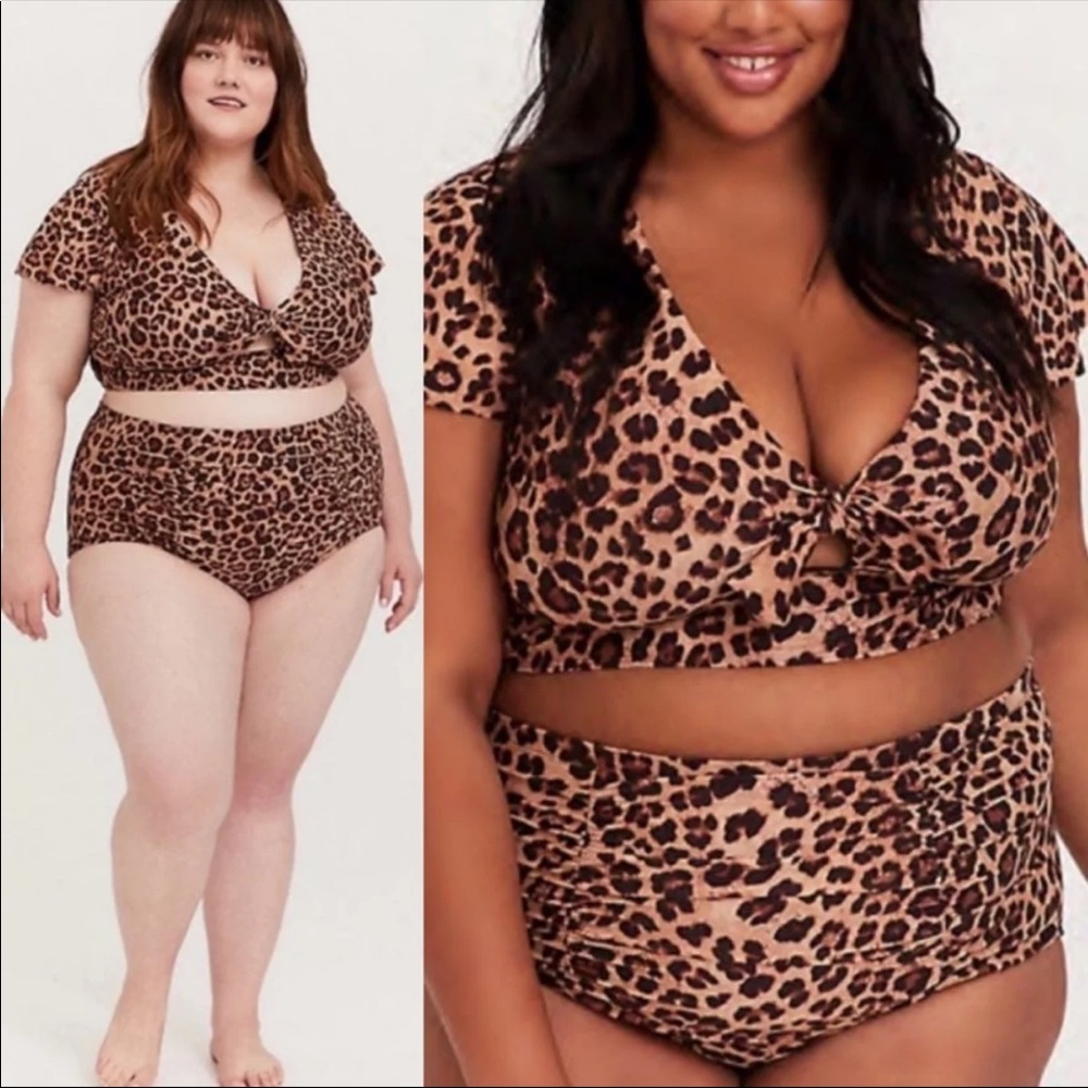 Torrid swim leopard print